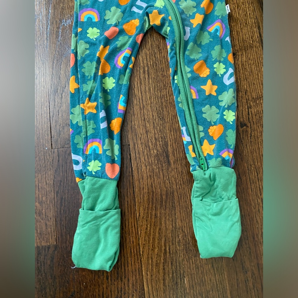 Little Sleepies PJs 3T unisex gender neutral toddler St. Patrick's One-Piece - Picture 3 of 13